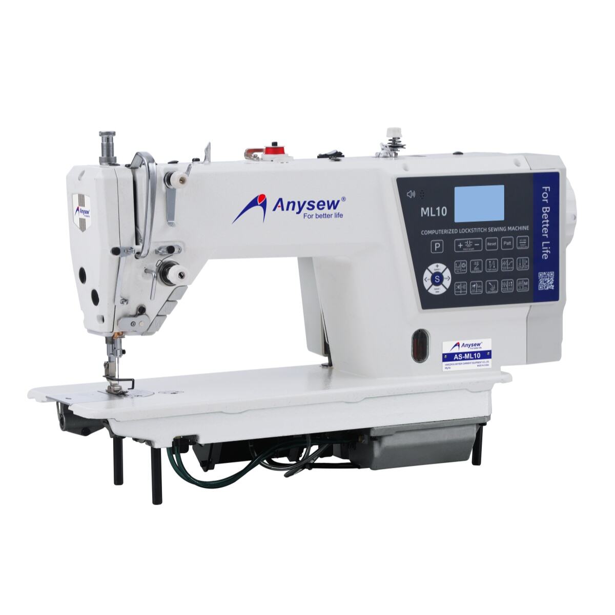 AS-ML10 Intelligente locksteek-naaimasjien met dubbele trapmotor