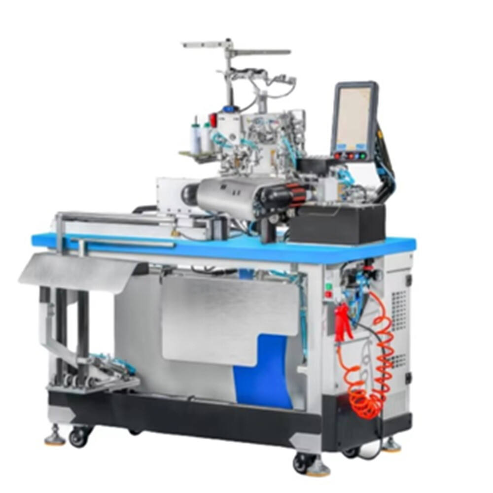 AS-Q300H Mesin merajut cerdas Otomatis Coverstitch Hulu Hemmer