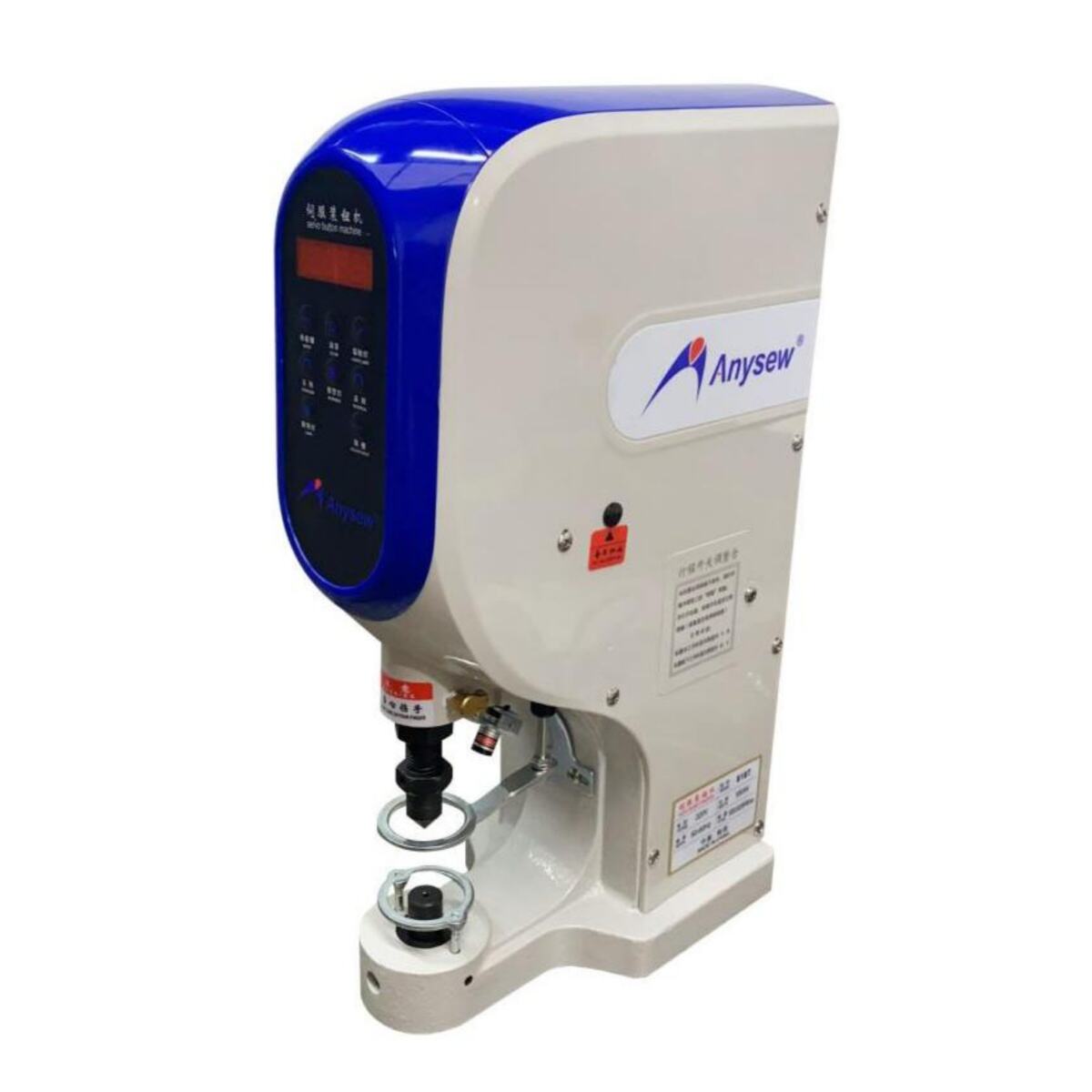 AS-818T elektroniczna maszyna do zatrzasków z silnikiem serwo