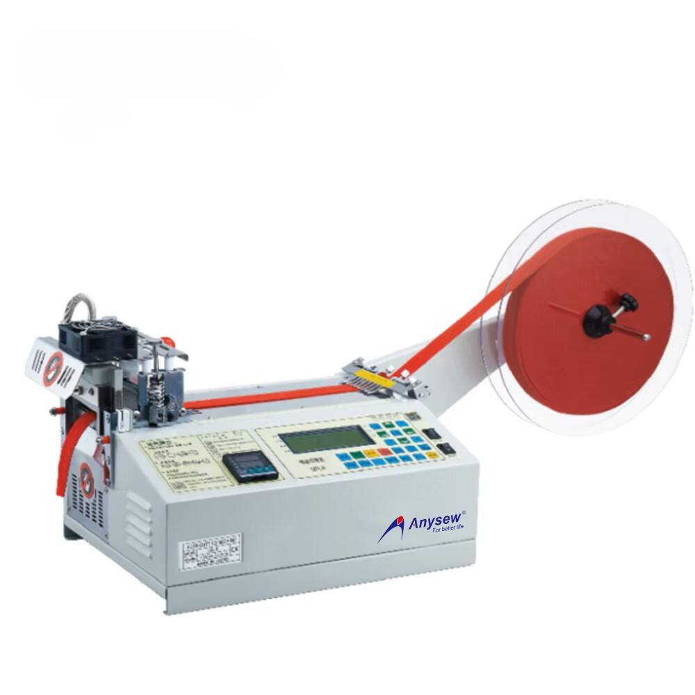 AS-120LR Automatischer Gürtelschlaufenschneider, Stoffband-Schneidemaschine (kalt und heiß)