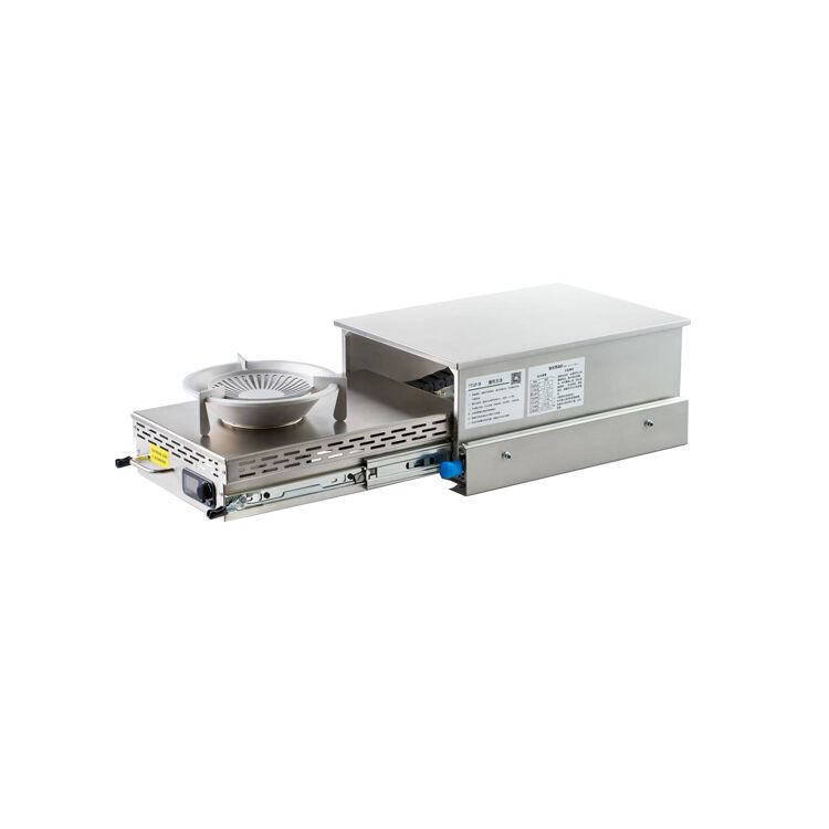 Slide-Out Diesel Stove With Open Flame