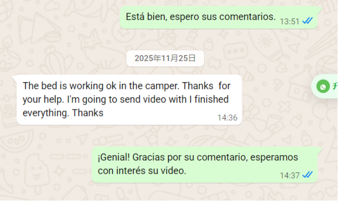installation feedback for the lifting bed order from the spanish customer-4