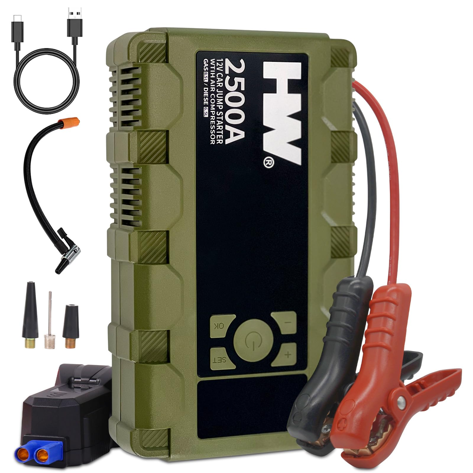 car jump starter with air compressors: multifunctional rescue tools