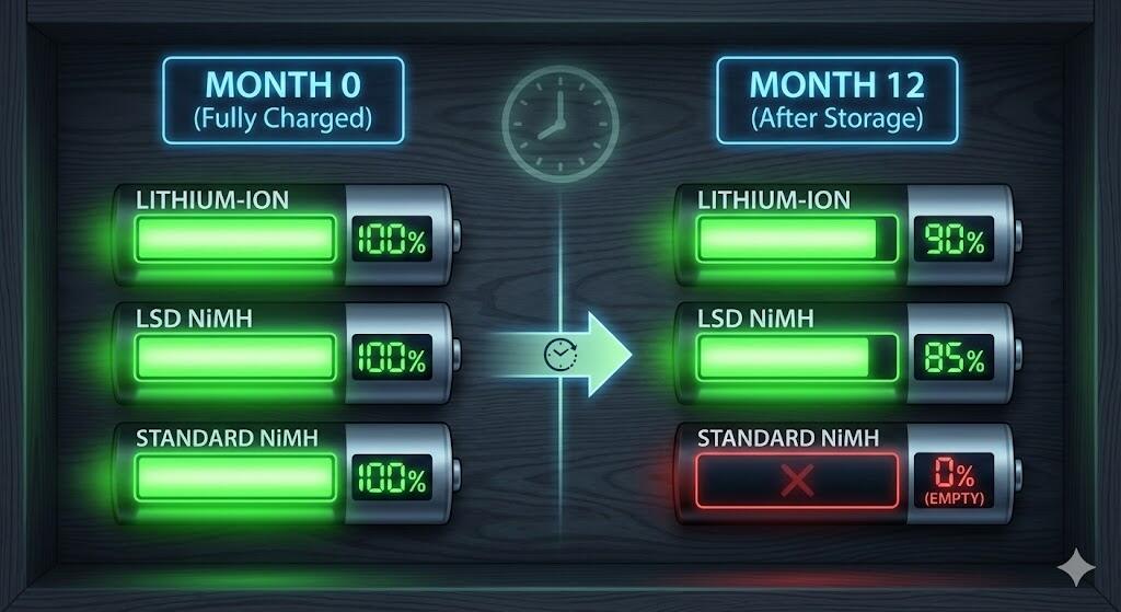 Prednosti i nedostaci litijevih i NiMH baterija u pogledu roka trajanja