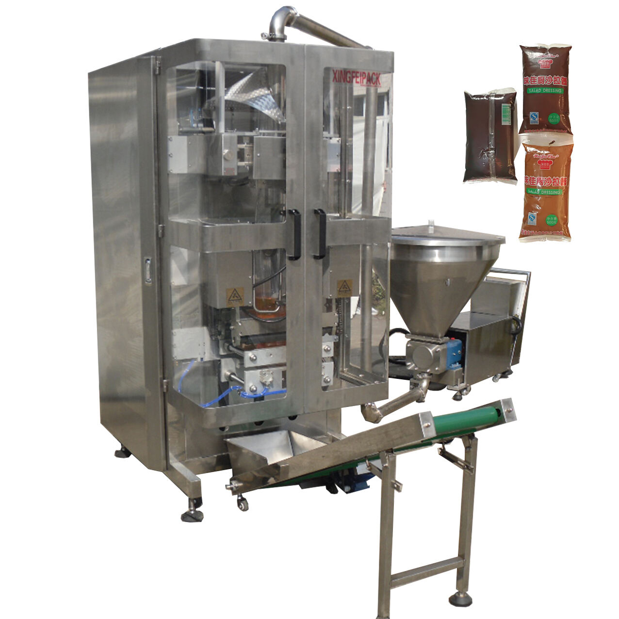 Automatic 5 Kg Mayonnaise Chocolate Paste Cheese Salad Dressing Packaging Machine