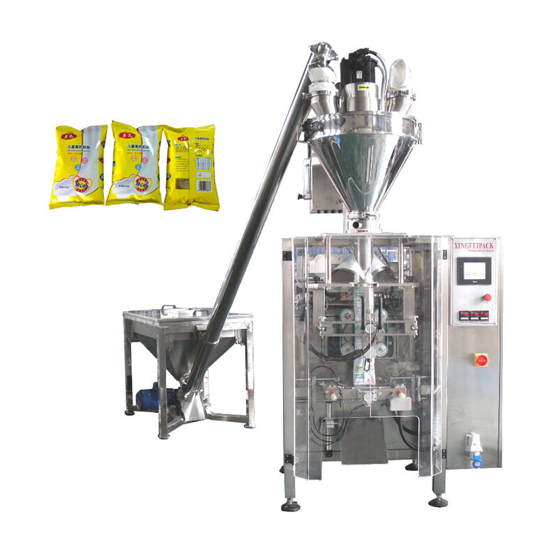 Automatic vertical 1 kg stainless steel spice ground coffee cocoa milk dry food powder bag filling and packing machine