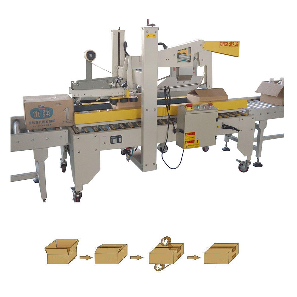 XFC-FX Fully automatic folding carton box tape sealing machine