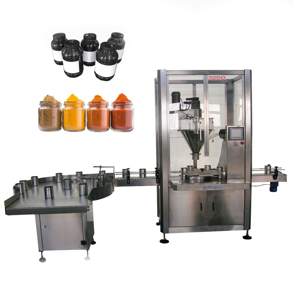  Automatic bucket can bottle auger cocoa ground coffee curry spice powder filling machine