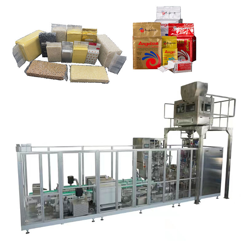 Automatic granules Beans Nuts Corn Kernels Seeds Oats brick bag VFFS vacuum Bagging Machine