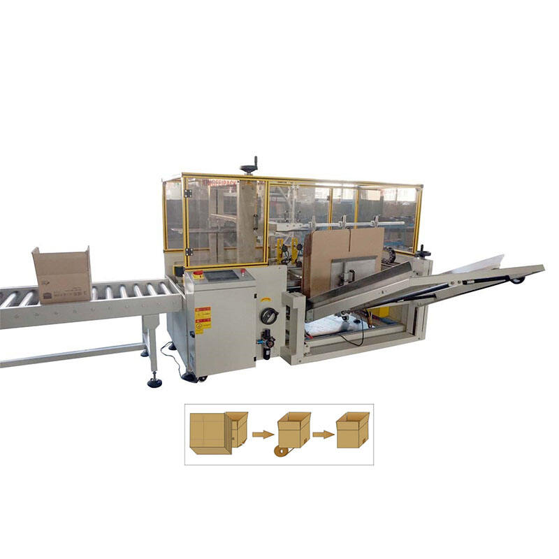 XFC-KX Automatic paper carton case box opening erector machine with bottom tape sealing