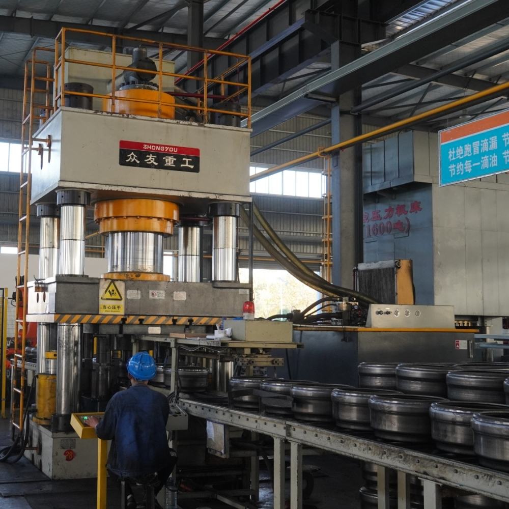 Hydraulic Press Production Line for Manufacturing Automotive Wheels