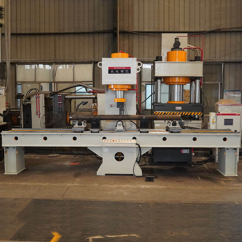 Single-Arm Hydraulic Press for Straightening Metal Round Bars