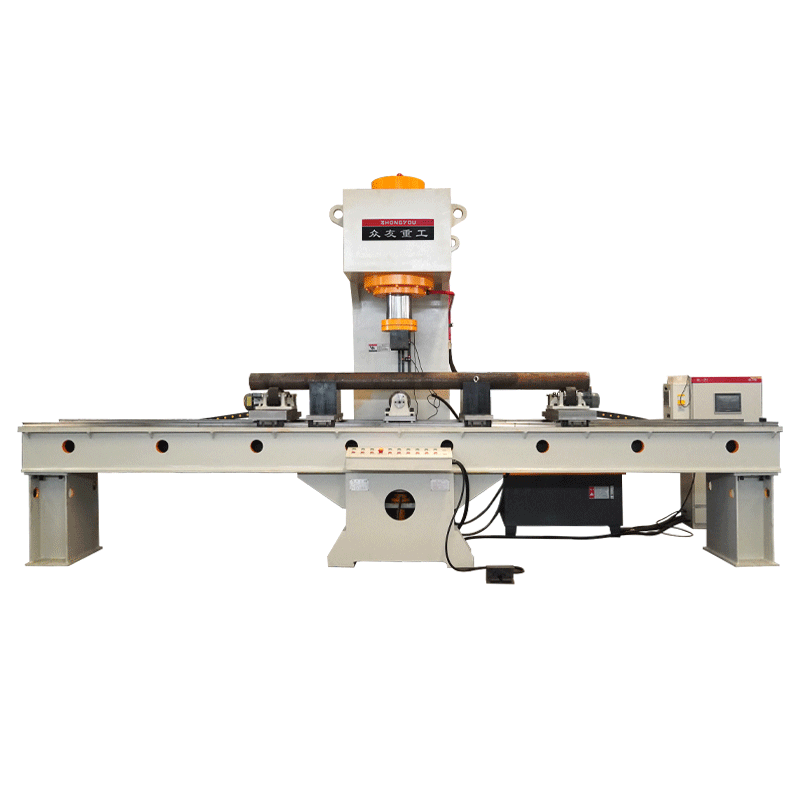 Single-Arm Hydraulic Press for Straightening Metal Round Bars