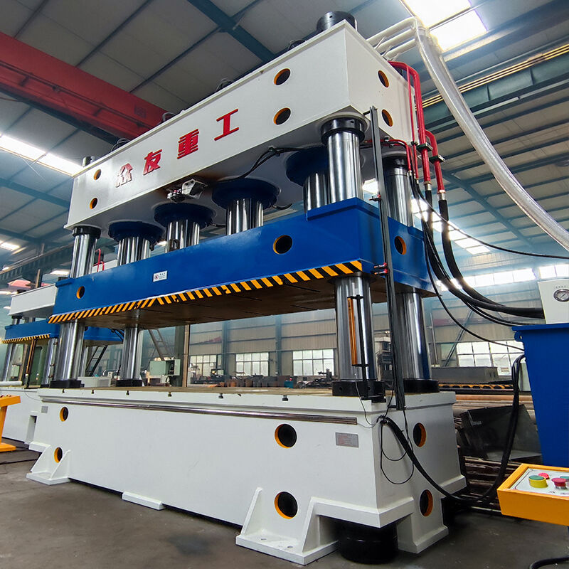 1250T hot press machines     FPR Cable Trays 4 column hydraulic press machine 