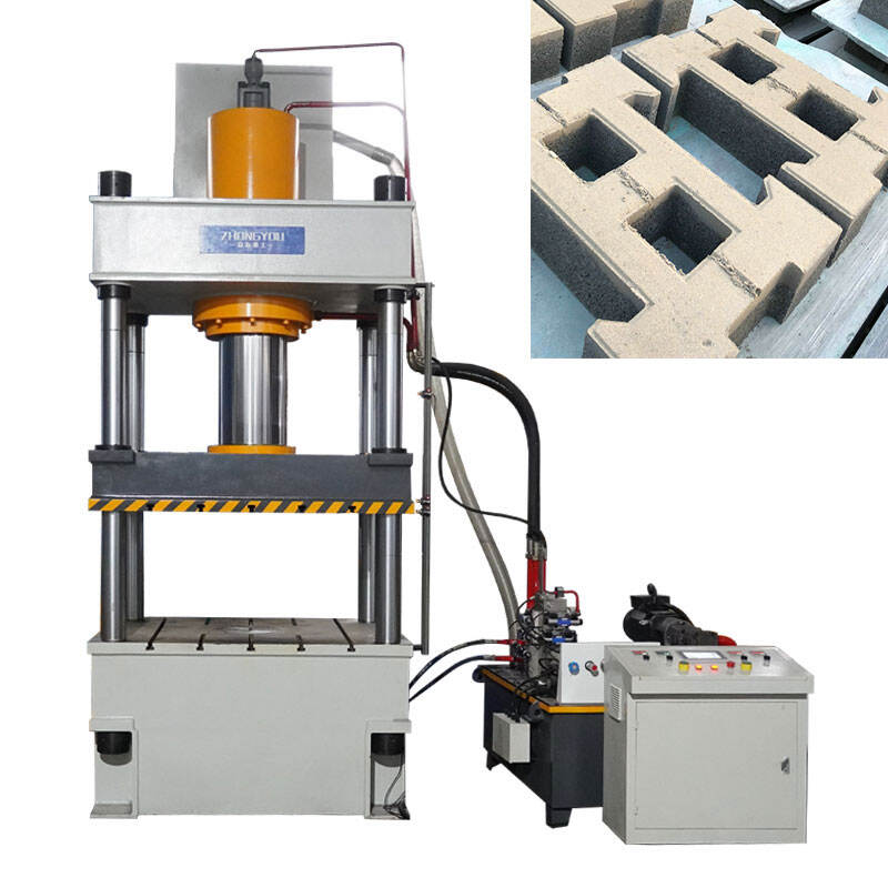waste plastic and sand tile hidraulic press machine
