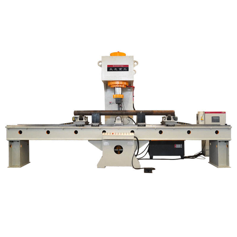 Single-Arm Hydraulic Press for Straightening Metal Round Bars