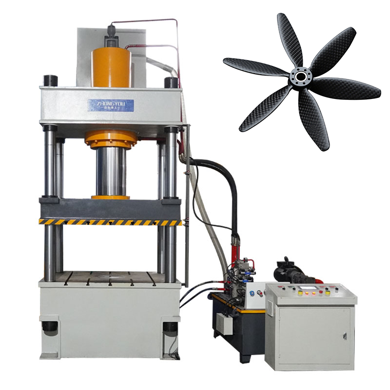 Carbon Fiber Hydraulic Press for Drone Propeller Blade Forming