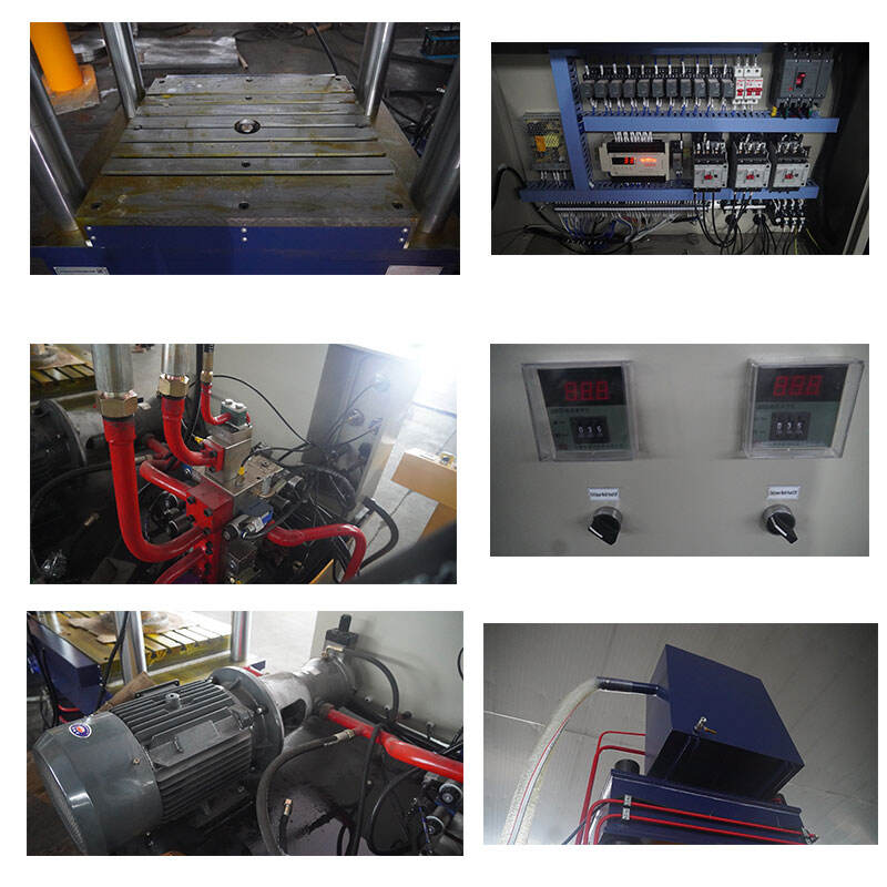 200 tons three-beam four-column hydraulic press Composite material anti-collision type pad plate (1).jpg