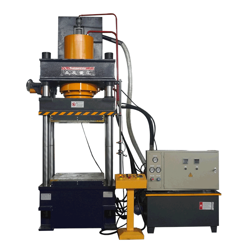 Composite material anti-collision type pad plate hot press hydraulic machine