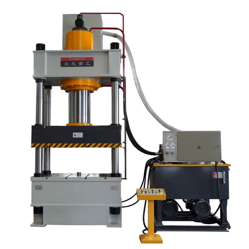 Heat hydraulic press for sand and plastic-based paving blocks