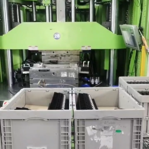 The video of vertical injection molding machine with rotary table from One of our bigest customer's factory