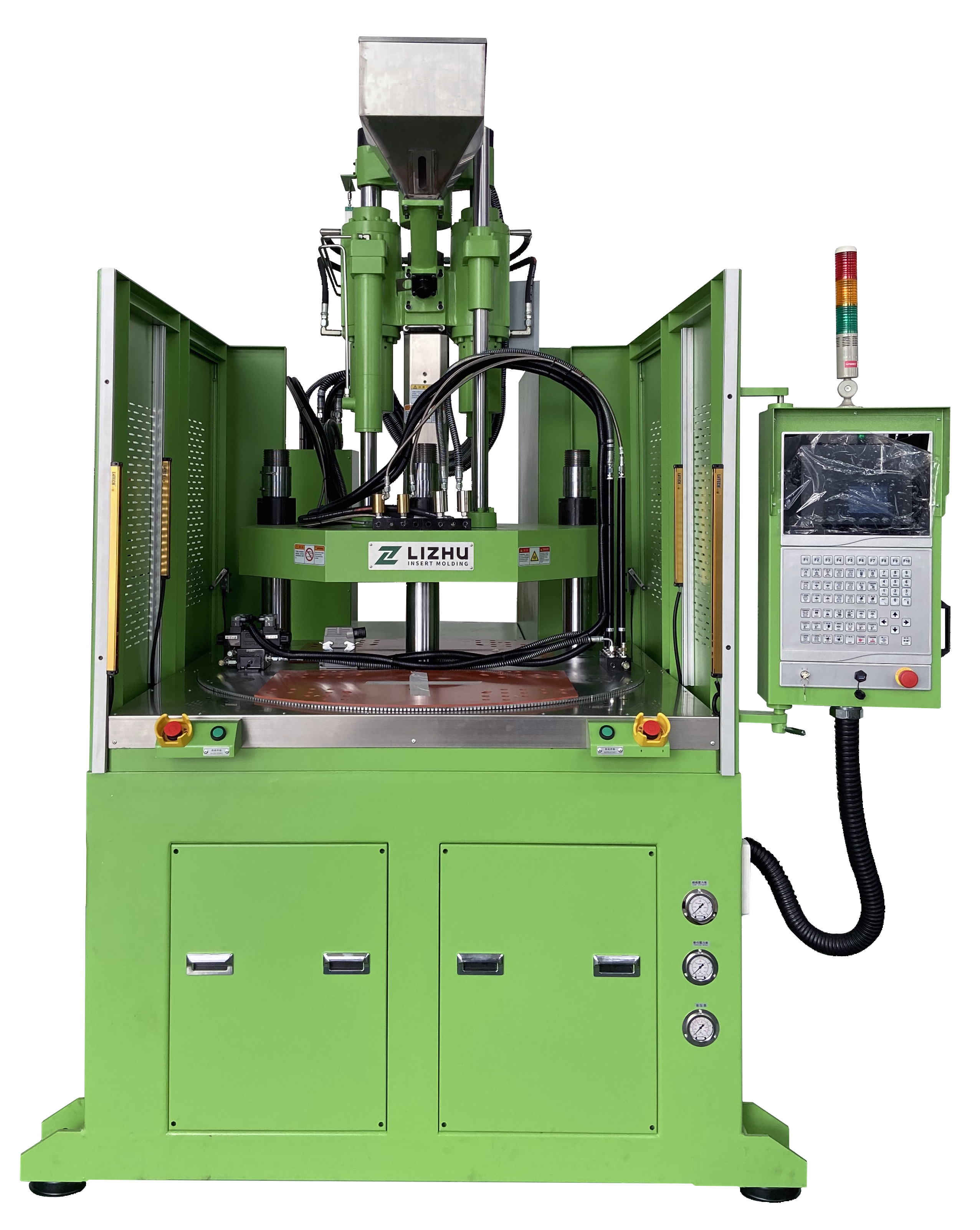 vertical plastic molding machine na may rotary table