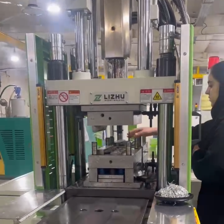 45tons double sliding vertical injection molding  machine for antenna