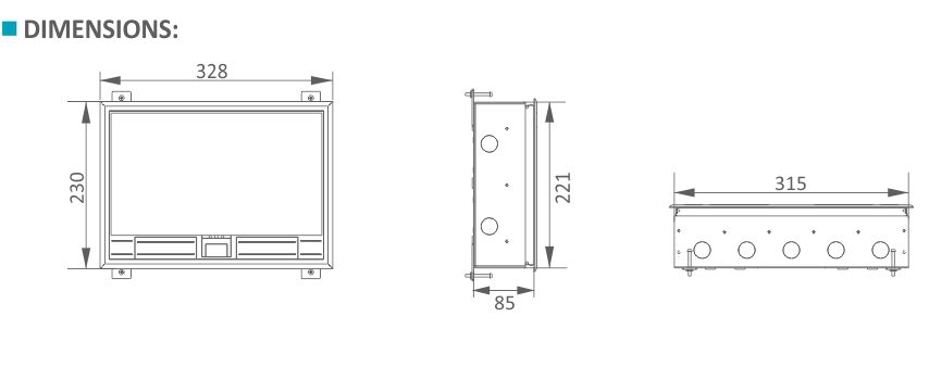 SCF-320C Series Integrated Floor Outlet Boxes details