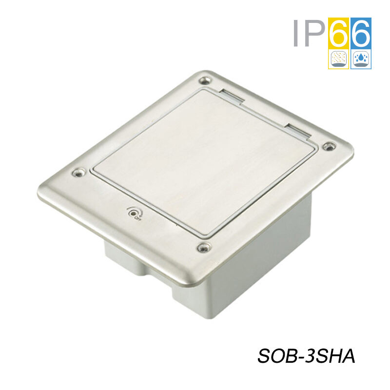 SOB-3SA Series IP66 Waterproof Floor Outlet Boxes