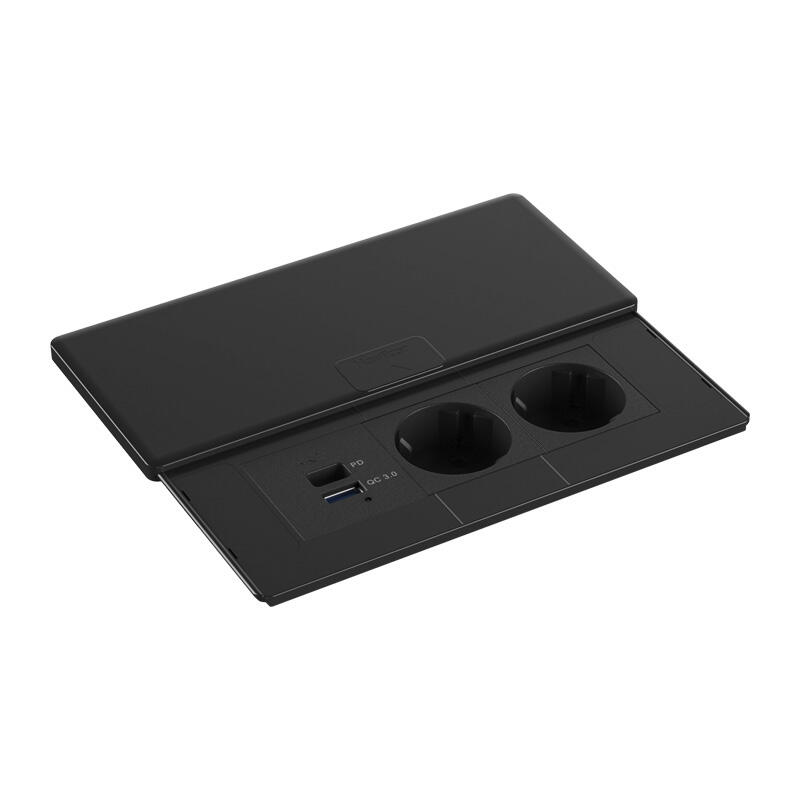 STS-5-SC01 Sliding Lid Desk Socket