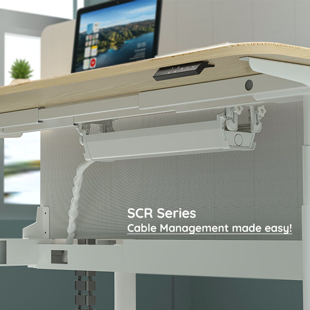 Achieve Workspace Zen with the SCR Series Under-Desk Cable Management Tray