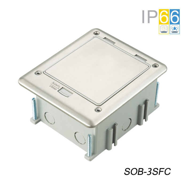 SOB-3SC Series IP66 Waterproof Floor Outlet Boxes