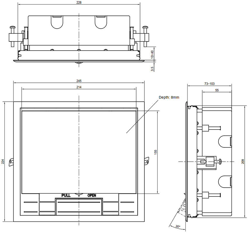 SCF-245P Series Integrated Floor Outlet Boxes supplier