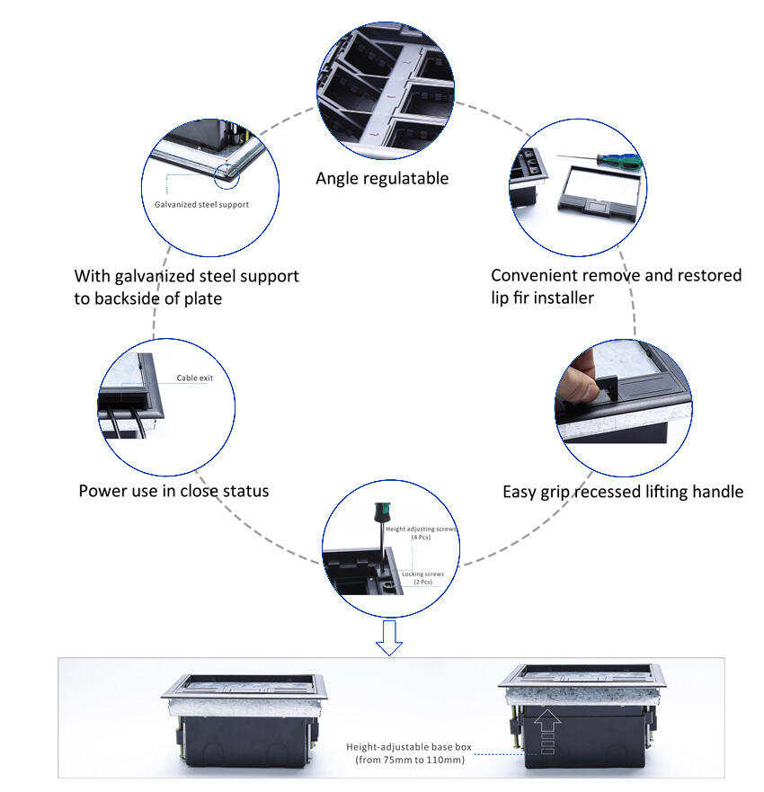 SCF-320PP Series Integrated Floor Outlet Boxes supplier