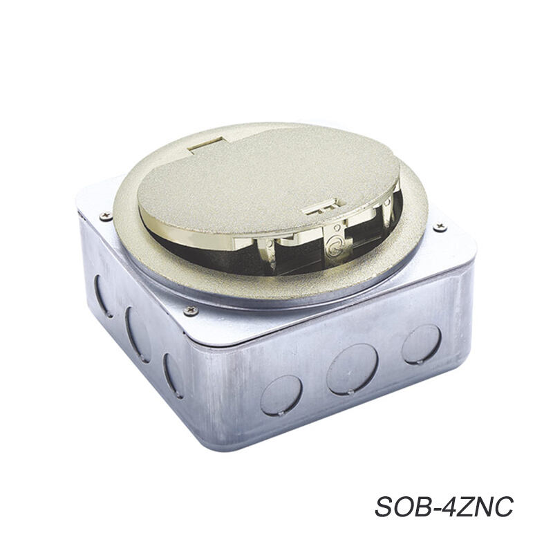 SOB-4ZNC Series IP65 Waterproof Floor Outlet Boxes