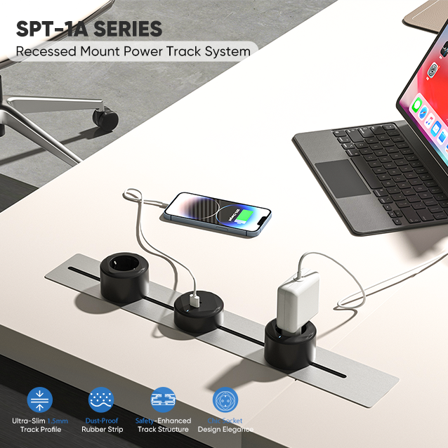 The Perfect Fusion of Style and Function: SPT-1A series Recessed Mount Power Track System