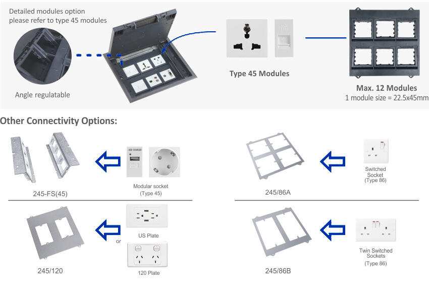 SCF-245C Series Integrated Floor Outlet Boxes supplier