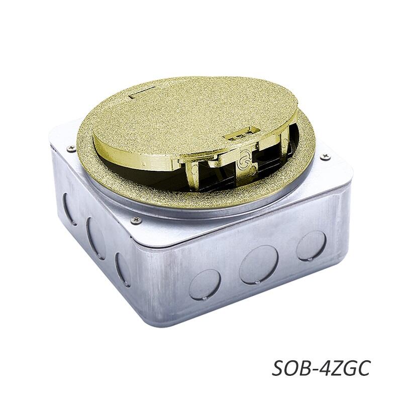 SOB-4ZGC Series IP65 Waterproof Floor Outlet Boxes