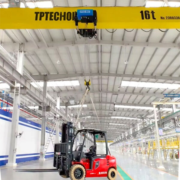 Overhead cranes are typically for heavier loads and use the buildings structural components as part of the crane system