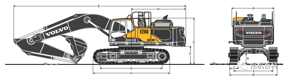 VOLVO EC550 Classic inheritance, brand new upgrade