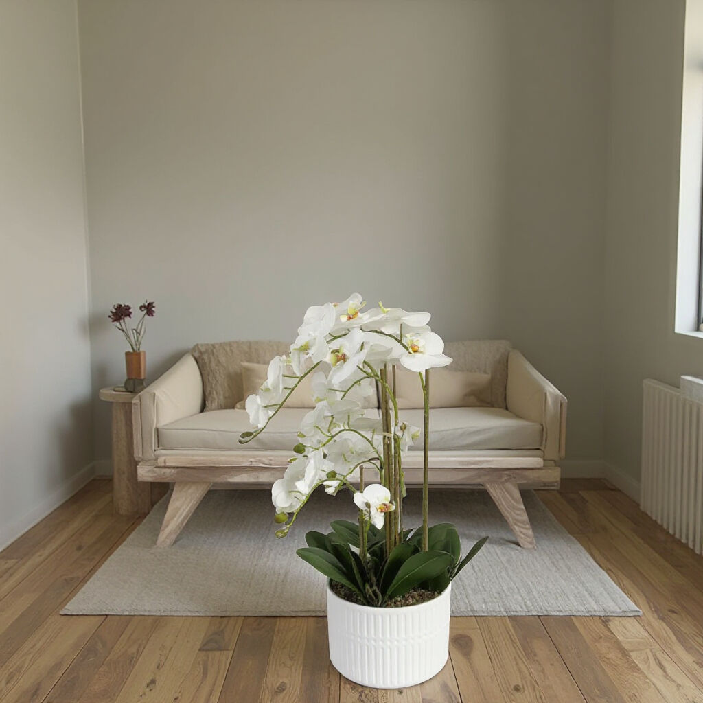 Real Touch Orchid  Flowers Plants with Pot