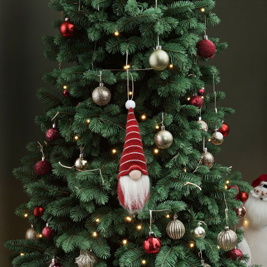 Handmade Nordic Christmas Gnome Plush Ornaments