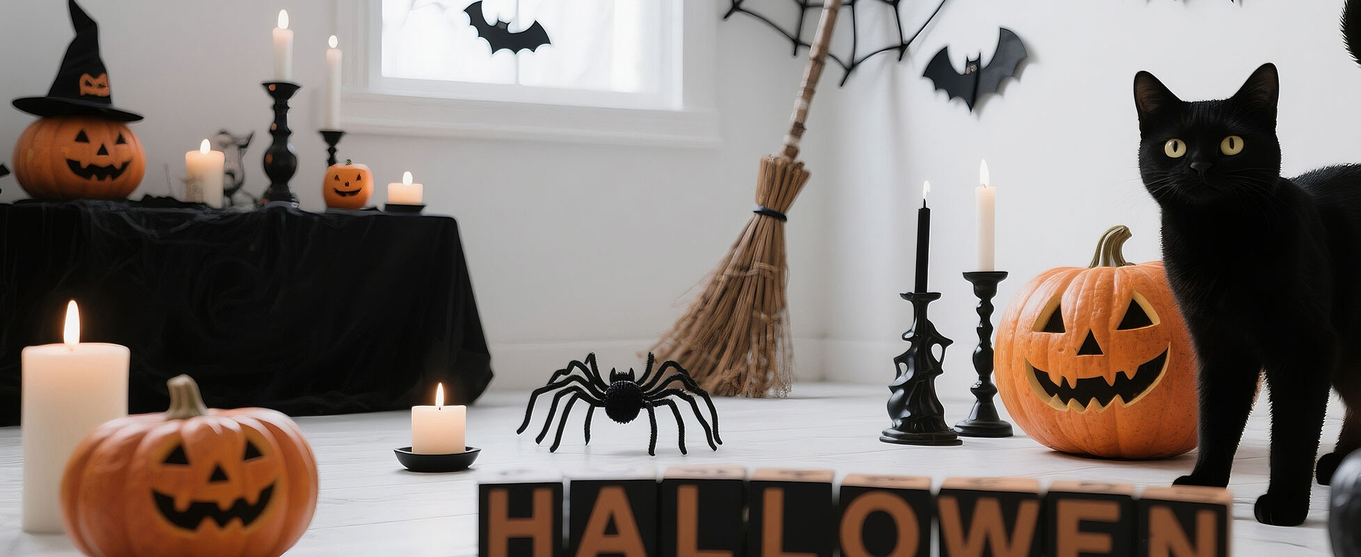 Halloween Wreaths, Lanterns & Pumpkin Decor