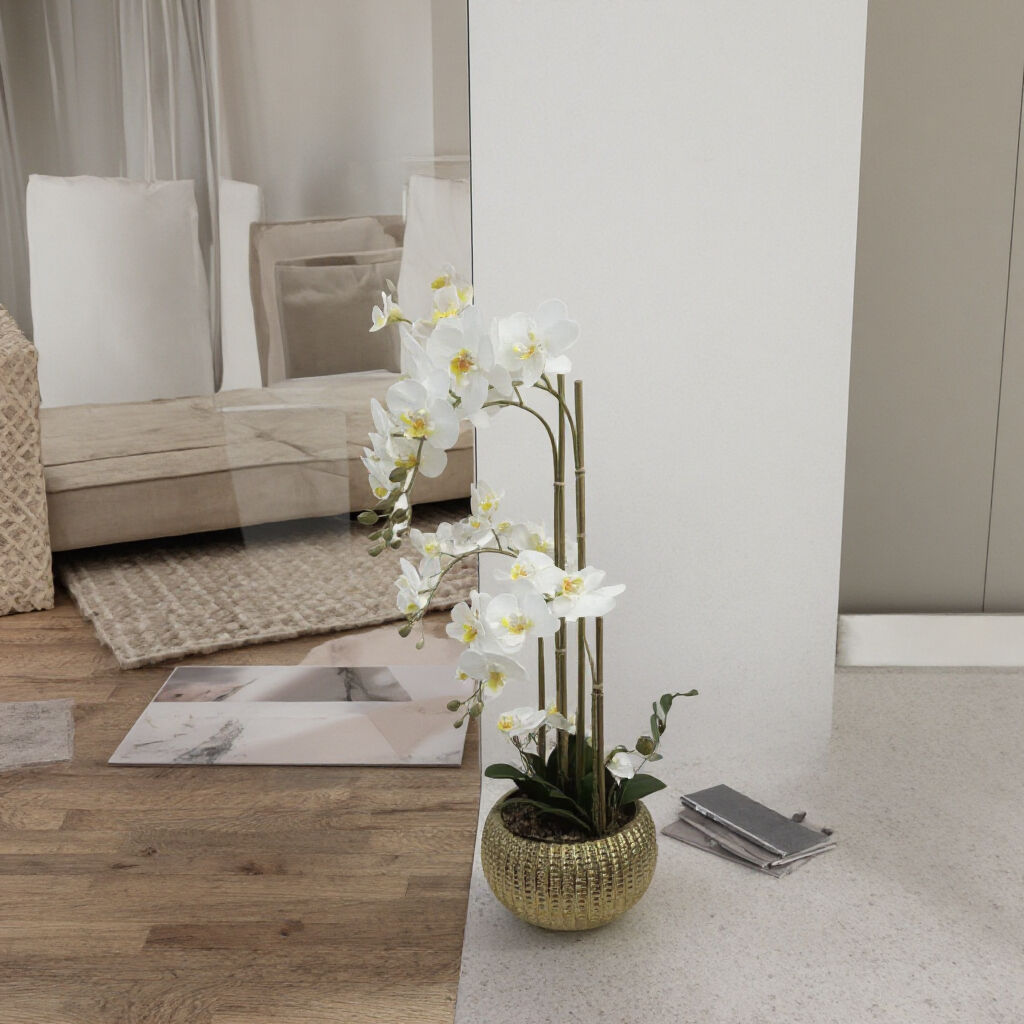 Home Orchid Flowers with Pots