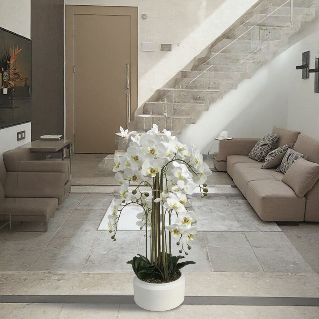 Real Touch Orchid Flowers with Pot