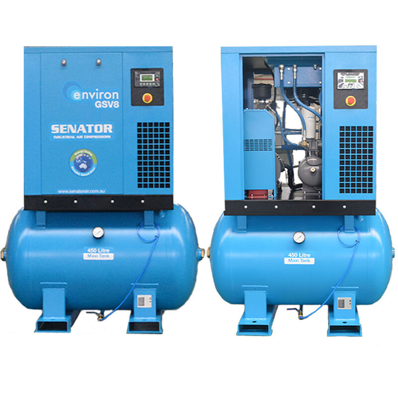 8bar Industrial Screw Air Compressor Rotary 