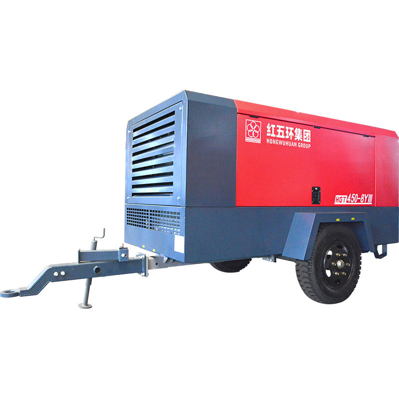 Diesel Rotary Screw Air Compressor Portable HGT450-8Y