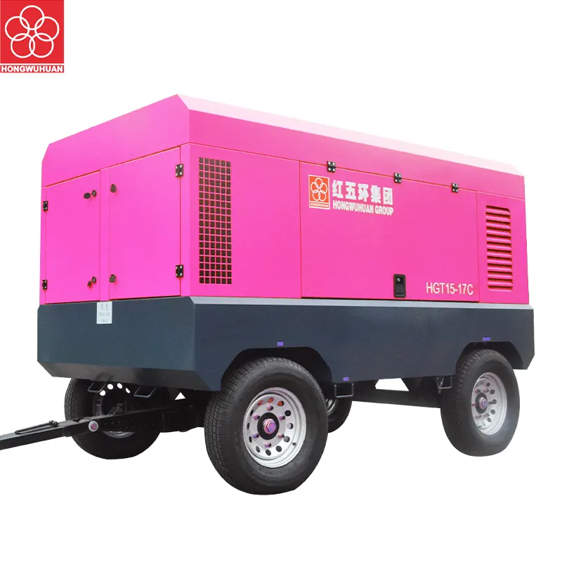 Air Portable Compressor 162kw 600/550cfm HGT15-17Y Rotary Screw Air Compressor