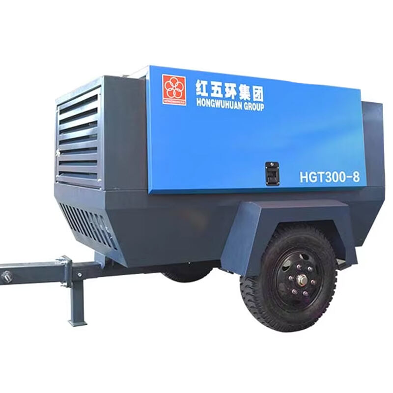 Road Rowable Compressor Air Diesel Portable HGT330-8Y