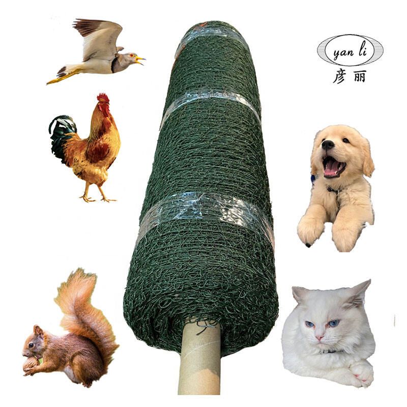 Factory HDPE Nylon olive green cat net fence enclosure netting  for balcony